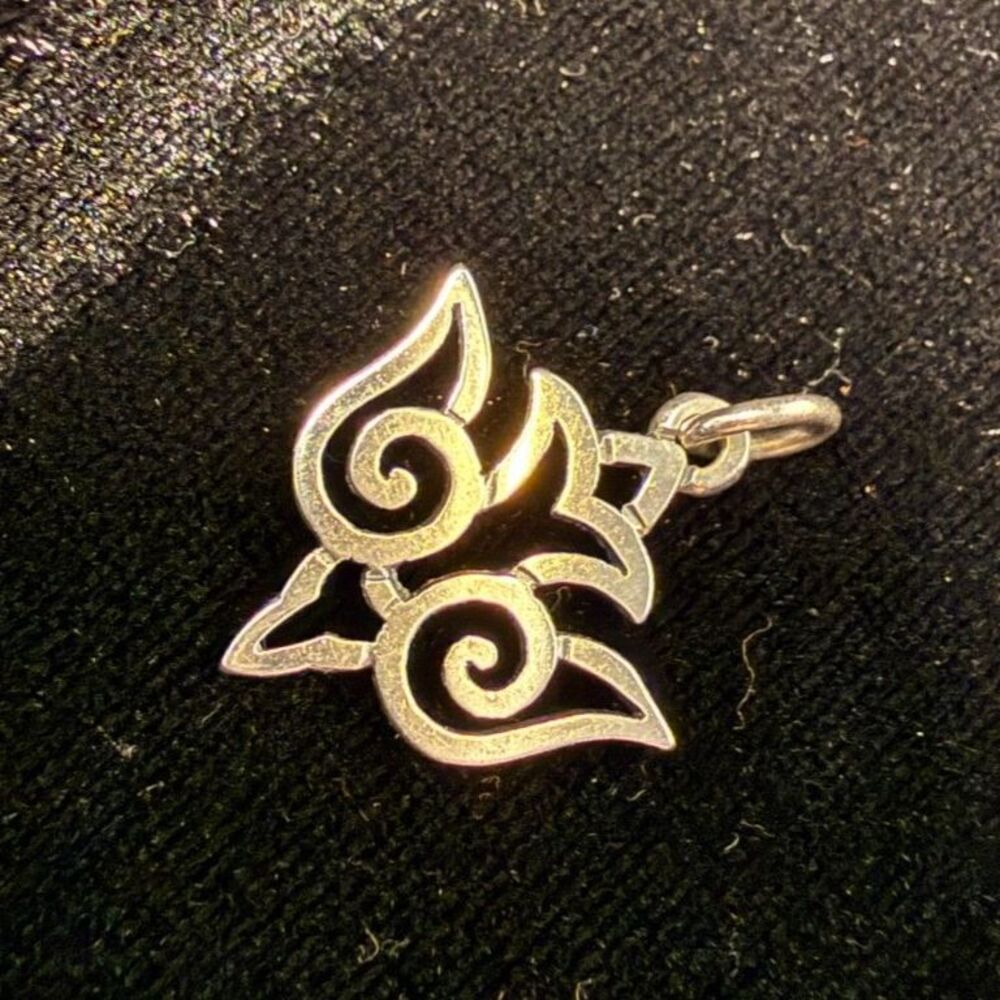 Retired James Avery Sterling Silver Open Descending Dove Charm